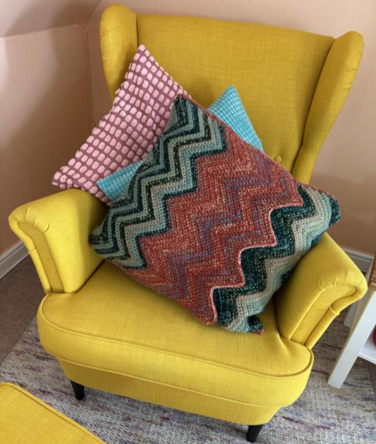 September Shades Zig-Zag Cushion Cover