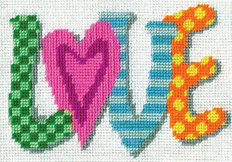 Design Works Love Tapestry Kit - 18 x 13cm