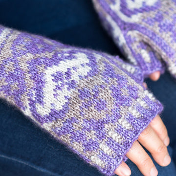 Cordatus Colourwork Cowl & Mitts in SweetGeorgia BFL Sock - Downloadable PDF