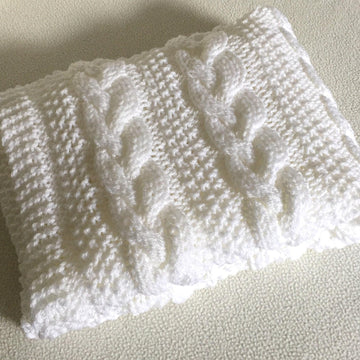 Braided Cable Baby Blanket