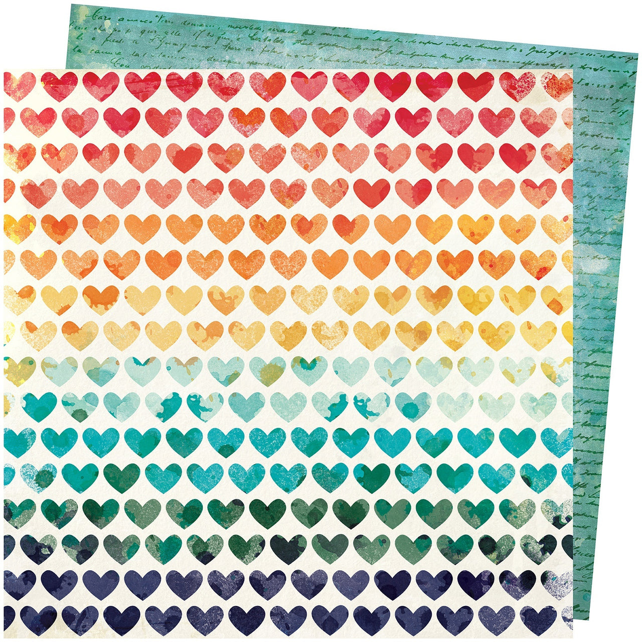 American Crafts Vicki Boutin Wildflower & Honey Dbl-Sided Cardstock 12"X12" - Field Of Dreams