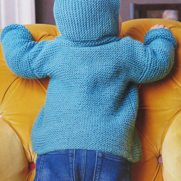 Easy Knitting Garter Stitch Baby Jacket and Hat