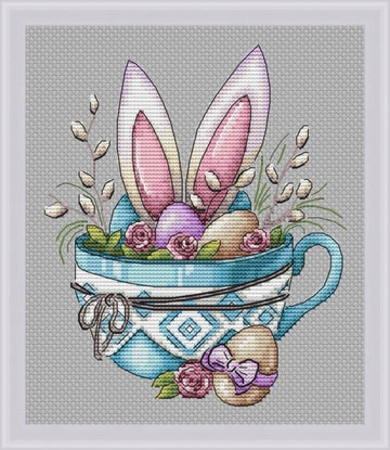 Bunny Ears Cross Stitch PDF Pattern
