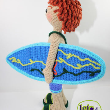 Crochet doll pattern, Amigurumi doll pattern, Medium doll, 18"/46cm, Finn