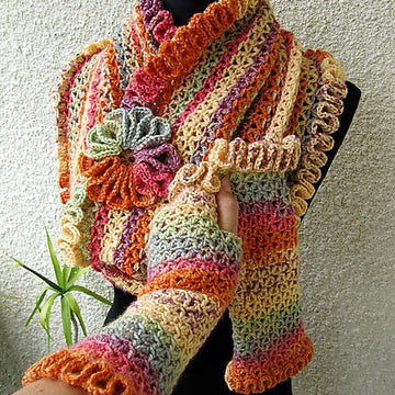 Fingerless Gloves "Happy Autumn Colours"