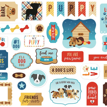 Echo Park Paper Echo Park Cardstock Ephemera 33/Pkg - Icons, I Love My Dog