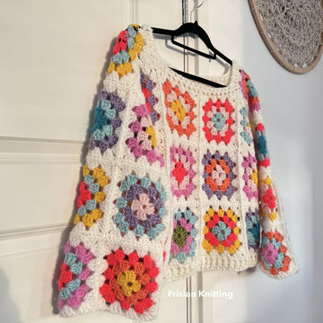 Granny Square Mohair sweater