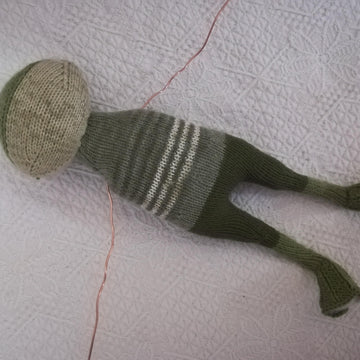 Knitting pattern for a cute frog toy, knitted plush frog, art frog doll