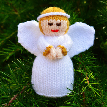 Christmas Dolls Knitting Pattern - Toy Knitting Pattern
