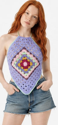 Halter Neck Crochet Top
