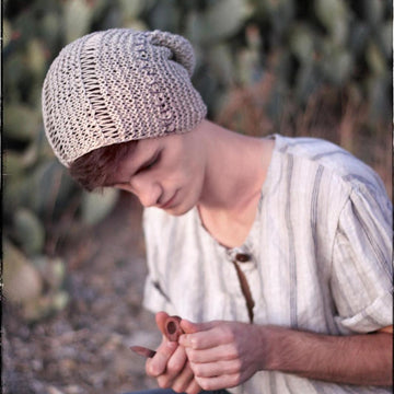 "Cactitopia" boho beanie hat