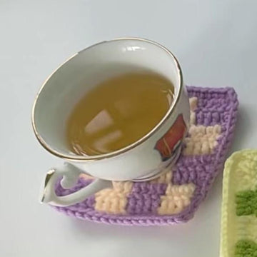 Beginner-Friendly C2C Crochet Coaster Pattern – PDF Download