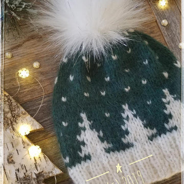 Festive Trees worsted hat