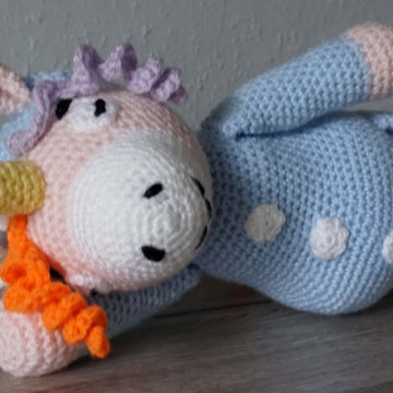 Amigurumi Häkelanleitung schlafendes Einhorn