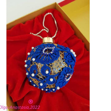 Blue christmas ball