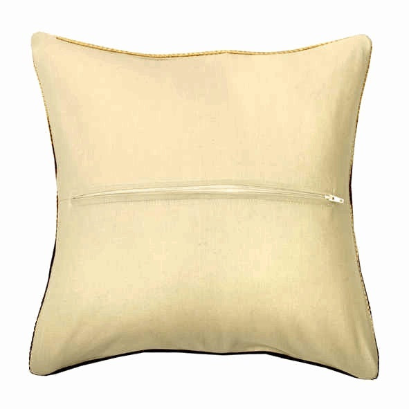 Orchidea Cushion Back with Zipper - 40cm x 40cm - Ecru