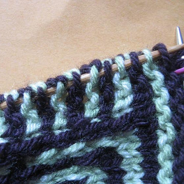 Amazing Grace--Knit Mosaic Afghan 9" block or Dishcloth