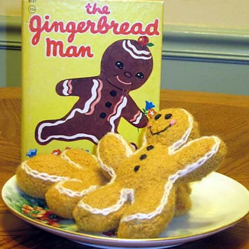 Knitted/Felted Gingerbread Man