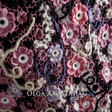 Irish lace shawl "December"