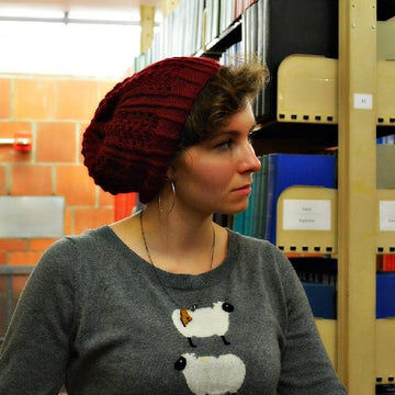 MERIDIAN Lace Slouchy Beanie