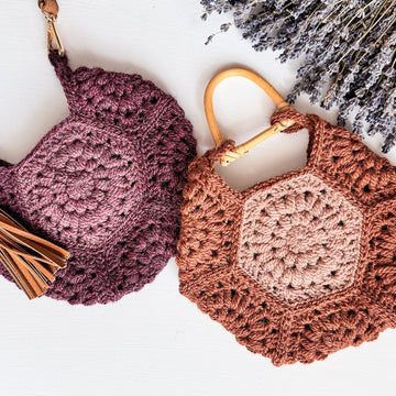 Seven Hexi Granny Square Bag