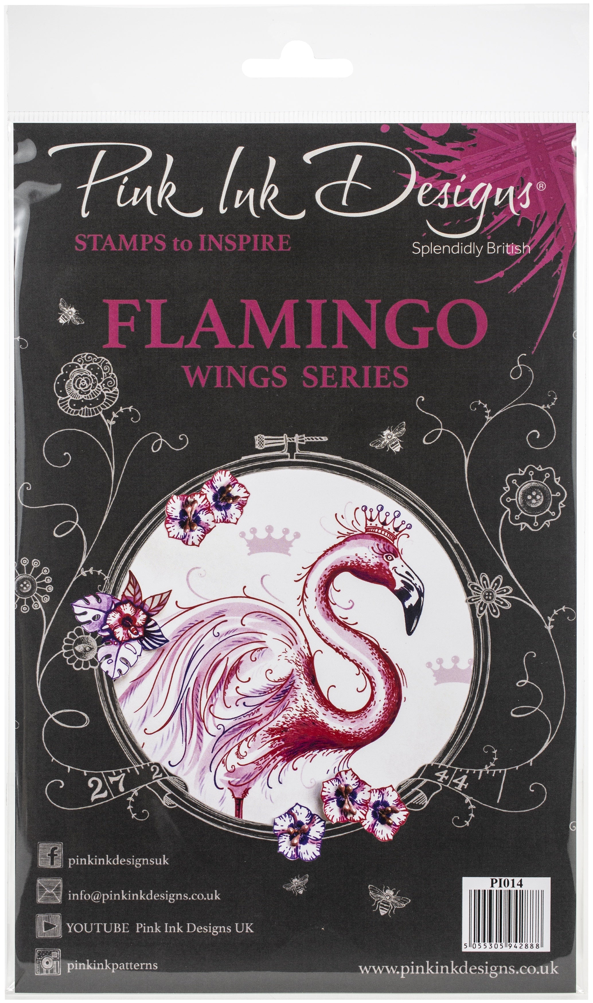 Creative Expressions Pink Ink Designs A5 Clear Stamp Set - Flamingo