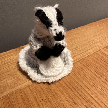 Lady Badger Ferrero Rocher/Lindor Chocolate, Hanging Decoration Knitting Pattern