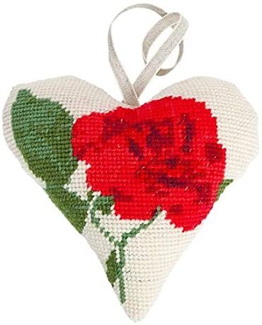 Cleopatras Needle Rose Lavender Heart Tapestry Kit