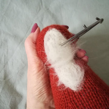 Knitted ginger brown squirrel
