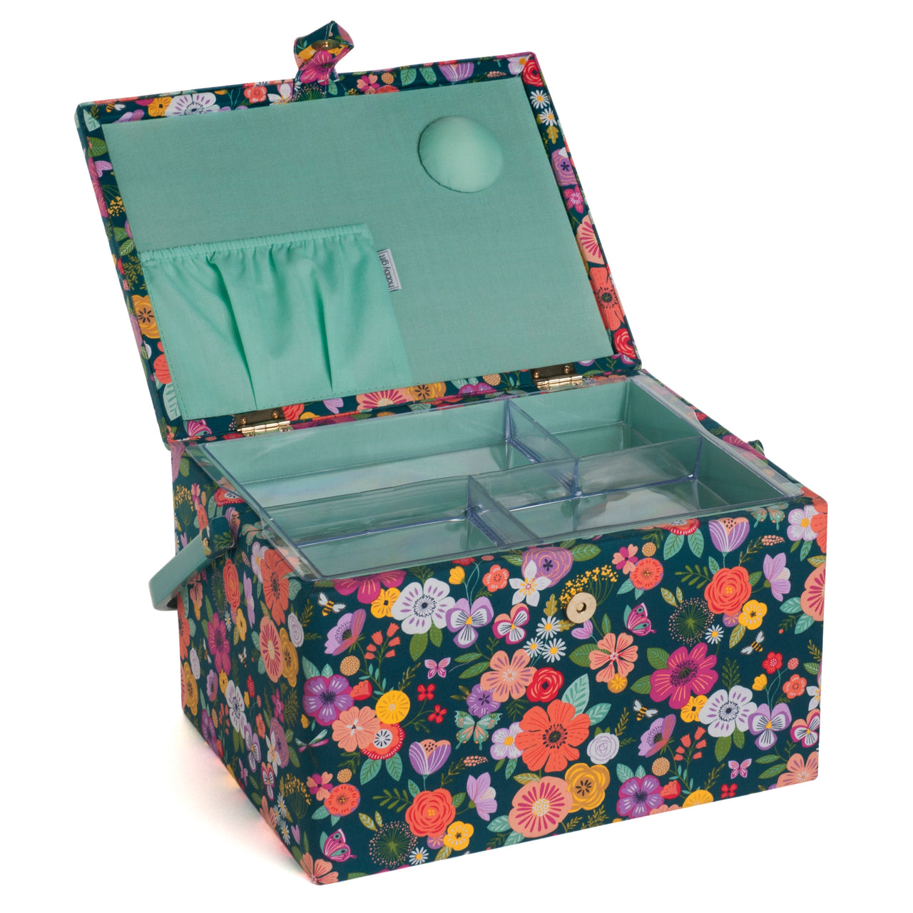 Hobbygift Floral Garden Large Sewing Box 