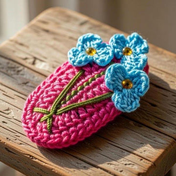Crochet Mini Fowers Hair Clip Pdf + Video Tutorials