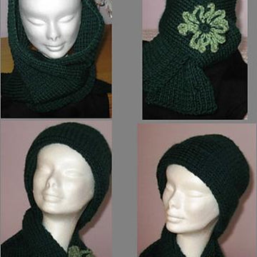 Twist Daisy Flower Scarf and Shrug