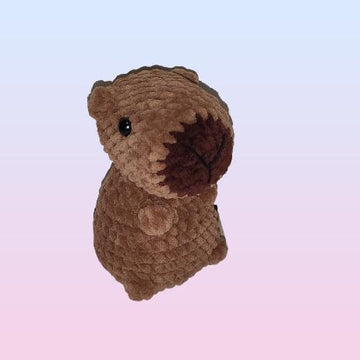 Capybara plush pattern, capybara plush, plushie patterns, baby crochet pattern