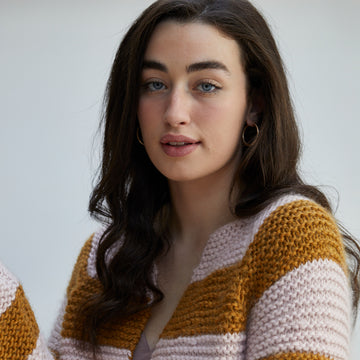 "Zaira" - Cardigan Knitting Pattern Women in Debbie Bliss Merion by Debbie Bliss