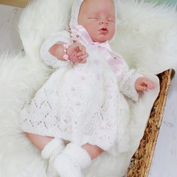 279-Lacey Matinee Set Knitting Pattern #279