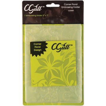 CGull Embossing Folder 5"X7" - Corner Floral