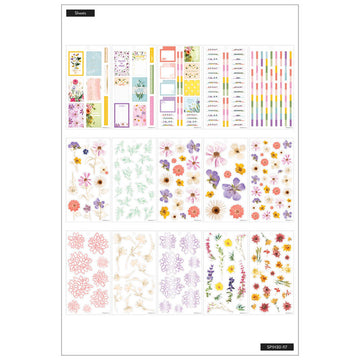 The Happy Planner Pressed Florals 30 Sheet Sticker Pad