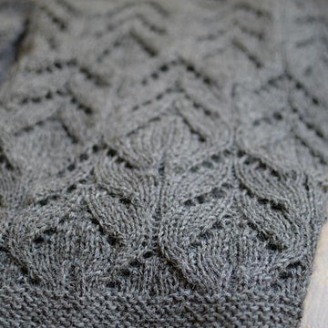 #267 Fleur Crescent Shawl