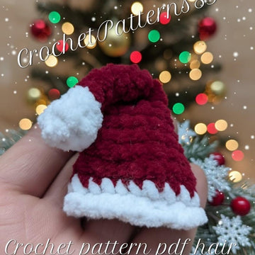 Santa Hat Christmas Hair Clip English-US