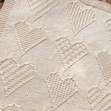 Textured Heart Blanket