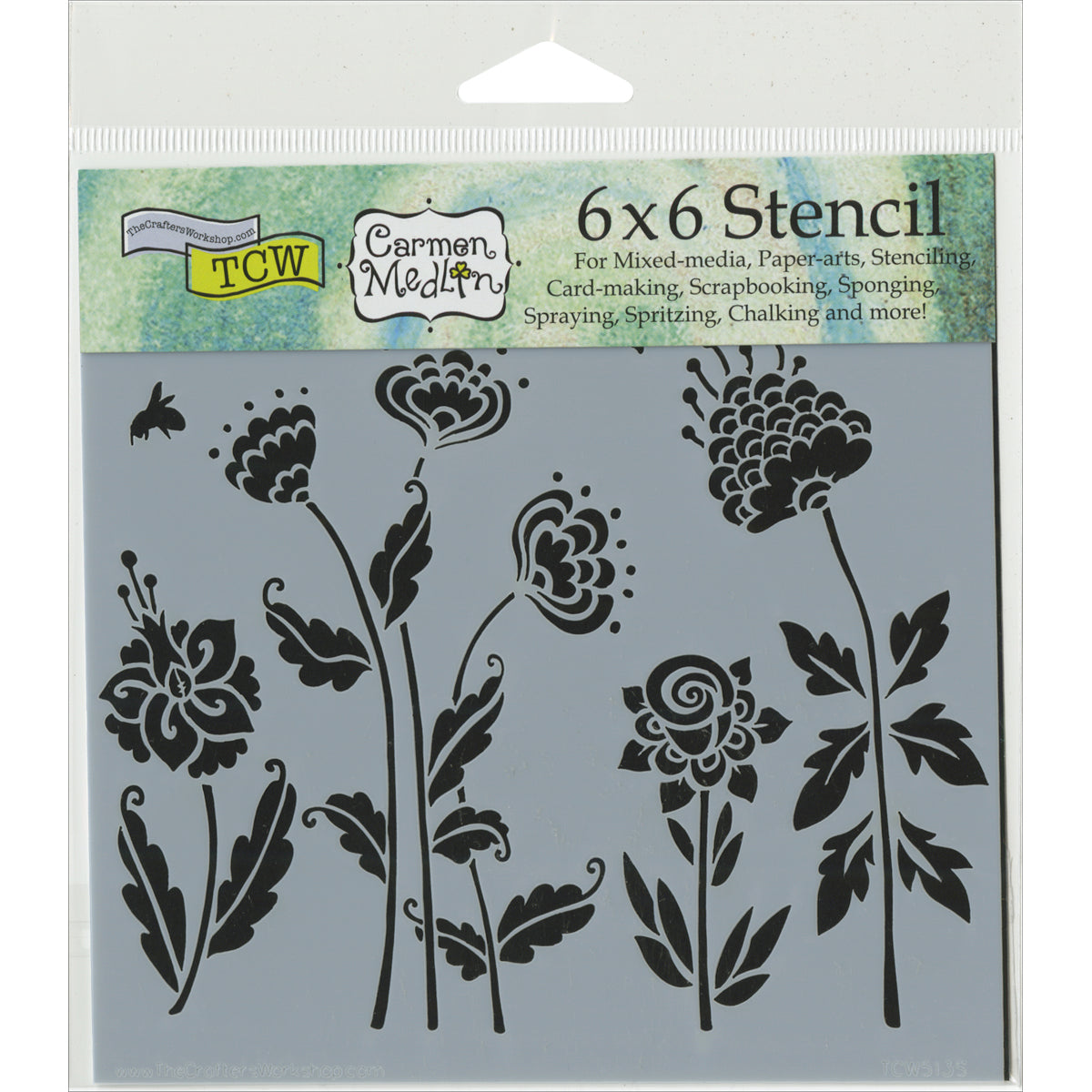 The Crafter's Workshop Crafter's Workshop Template 6"X6" - Flying Garden