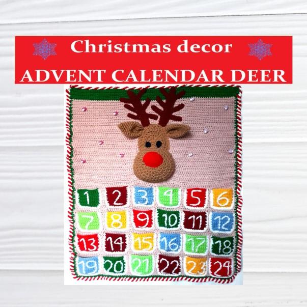Deer Advent Calendar Crochet Pattern: DIY Christmas Toy (PDF Pattern)