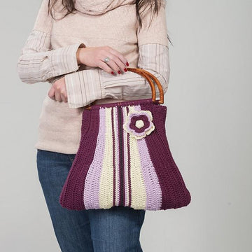 Purple Denim Purse