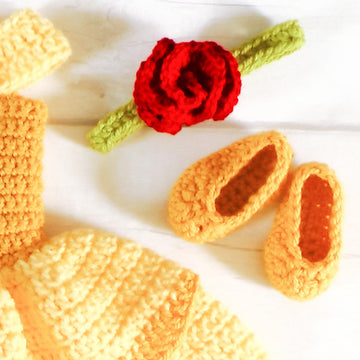 Princess Belle Dress Set