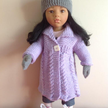 Cable Coat for 18" Dolls