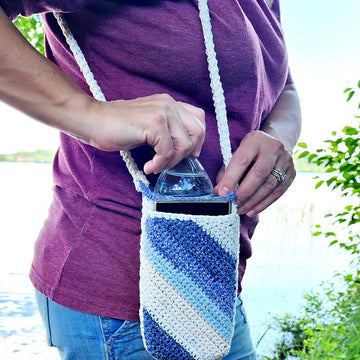Water Bottle Holder with Phone Pocket