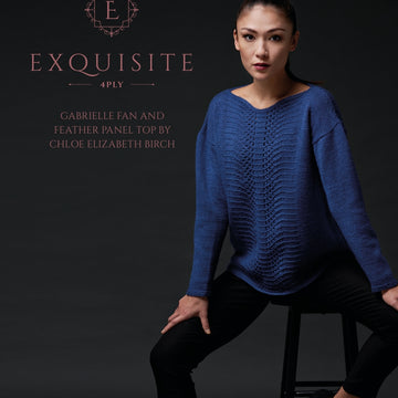 Gabrielle Fan & Feather Top  in West Yorkshire Spinners Exquisite 4 Ply - DBP0012 - Downloadable PDF