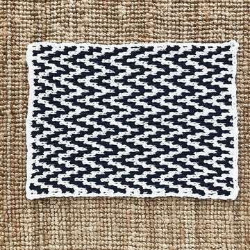 Chevron Waves Bath Mat