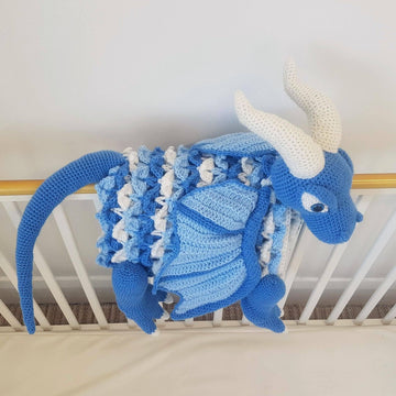 3in1 Ice Dragon Baby Blanket