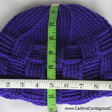 Spiral Star Basket Weave Beanie